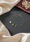 Heart Lock & Key Charm Bracelet