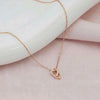 Elegant Heart Crystal Chain Pendant