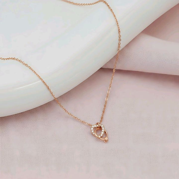 Elegant Heart Crystal Chain Pendant